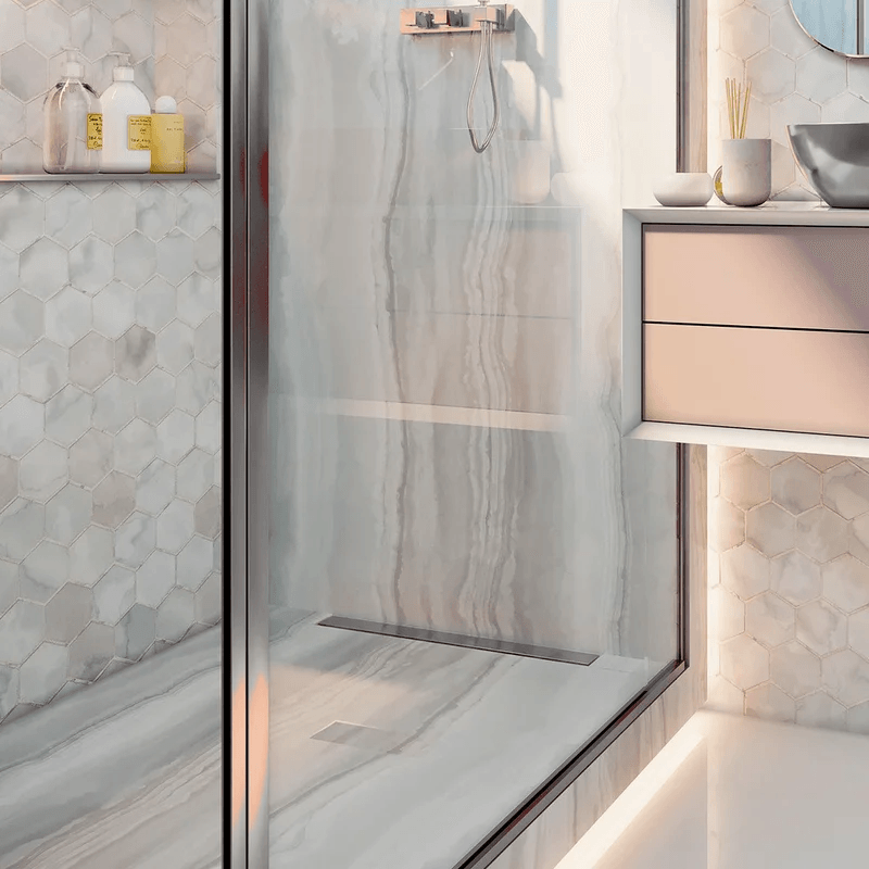 Ralo Linear Elleve Vertex  Tampa Oculta  16 X 16 X 22 Cm - Ralo Linear
