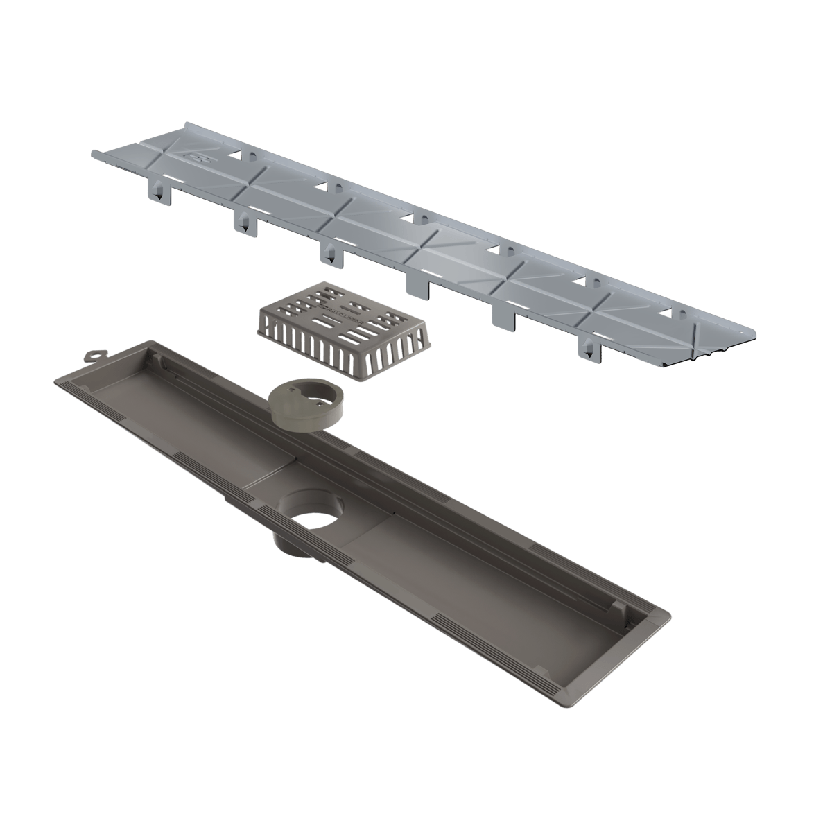 Ralo Linear Elleve Vertex  Tampa Oculta  16 X 16 X 22 Cm - Ralo Linear