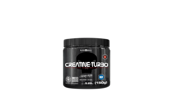 Creatine Turbo Monohidratada - 150g Sem Sabor - Black Skull