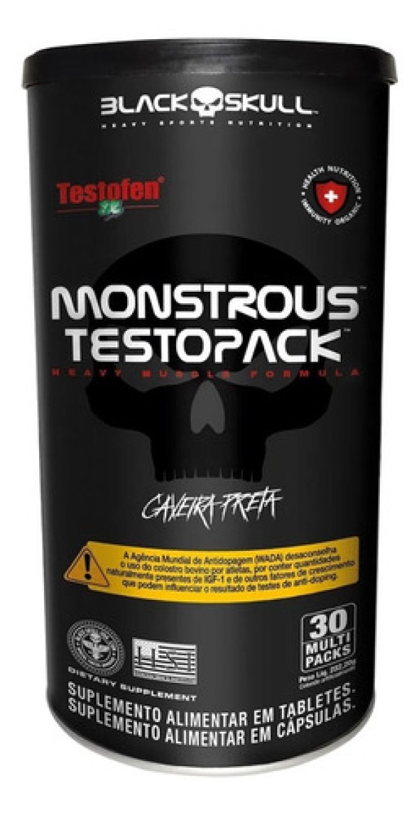 Suplemento Em Comprimidos Black Skull Caveira Preta Vitaminas
