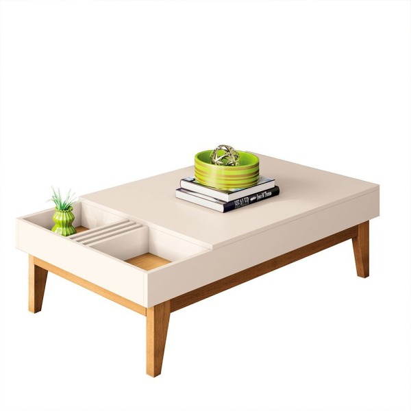 Encontraproduto.com.br - Mesa De Centro Cancún H01 Off White - Cinamomo Clique Chique