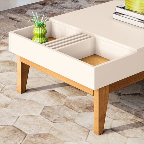 Encontraproduto.com.br - Mesa De Centro Cancún H01 Off White - Cinamomo Clique Chique
