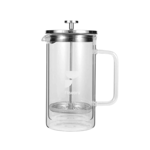 Encontraproduto.com.br - Cafeteira Prensa Francesa de vidro com parede dupla 1L- Flavors