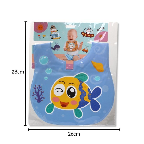 Encontraproduto.com.br - Babador Infantil Eva Acessório Prático E Seguro Para Bebês E Crianças Durante As Refeições