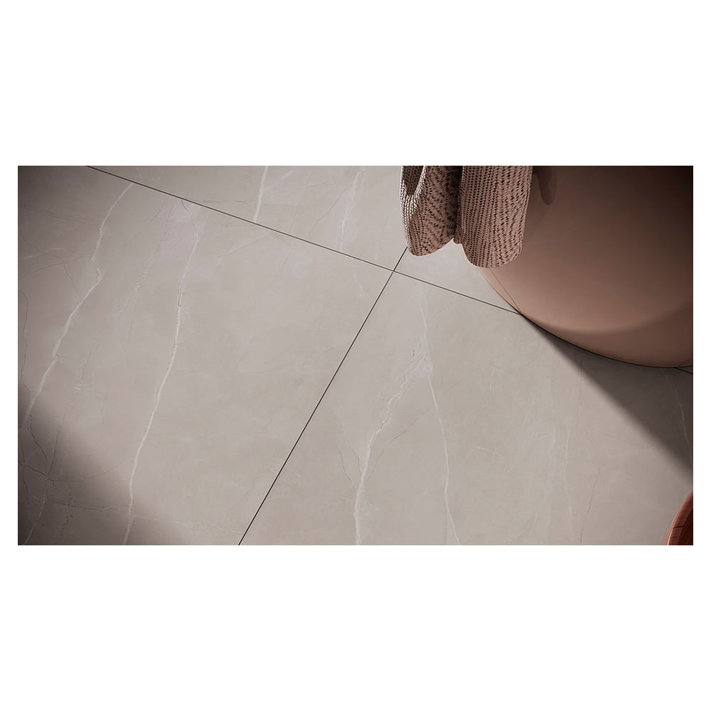 Encontraproduto.com.br - Porcelanato Esmaltado Milano Marmo Silver 92X92cm Natural Retificado