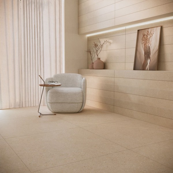 Porcelanato Retificado Emanatu Calcadec Natural 80,5X140Cm Caixa 2,25M2 Villagres