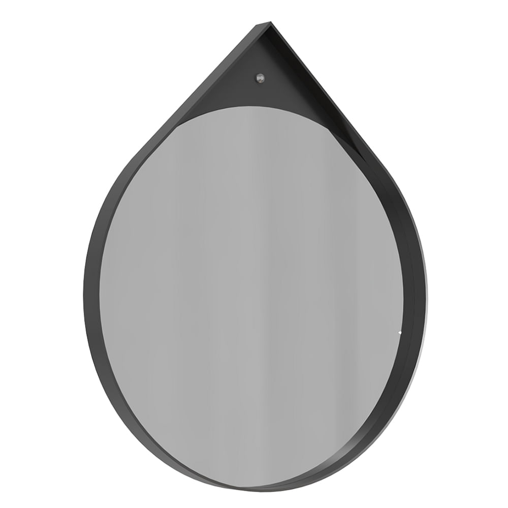 Espelheira Cadiz Preto Fosco 80cm Darabas Agardi