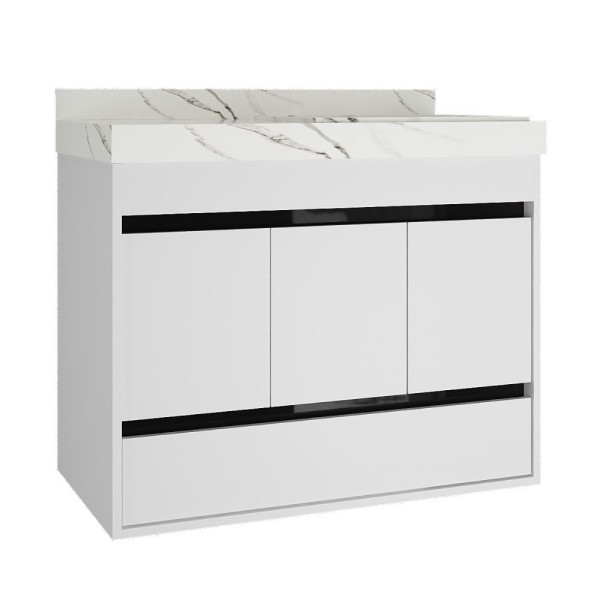 Toucador Ancara 80cm Branco C/Cuba Darabas