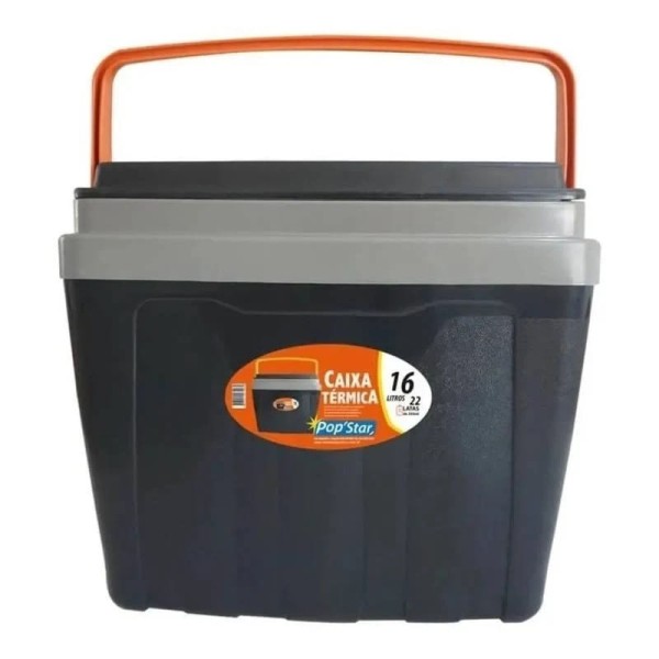 Encontraproduto.com.br - Caixa Térmica 16 Litros com Porta Copos e Alça Antares