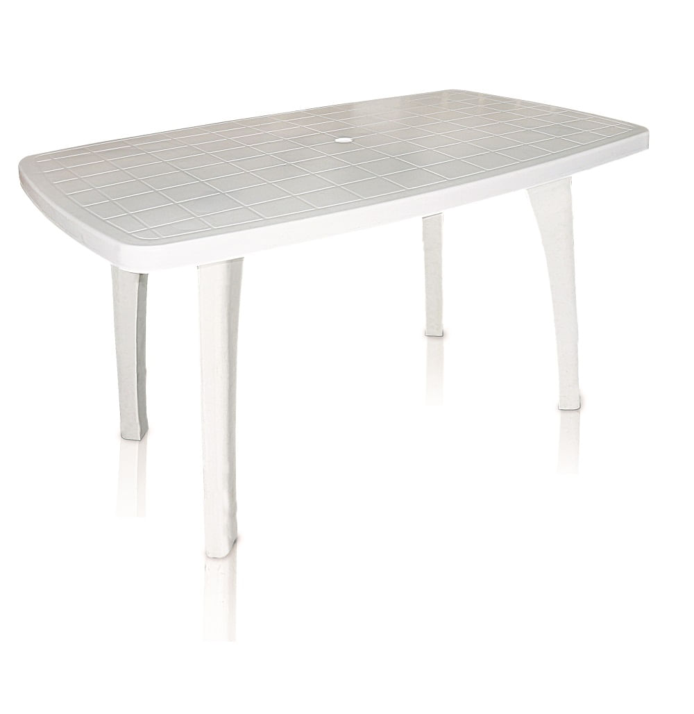 Encontraproduto.com.br - Mesa Desmontável Retangular Tiradentes Branca 80X130 Móveis Antares
