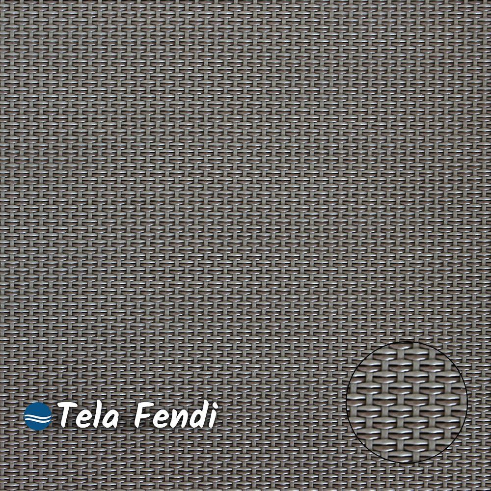 Encontraproduto.com.br - Banqueta Alta Bancada Alumínio Marrom Tela Fendi