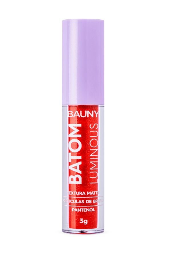 Encontraproduto.com.br - Batom Líquido Bauny Luminous - Cor Hot