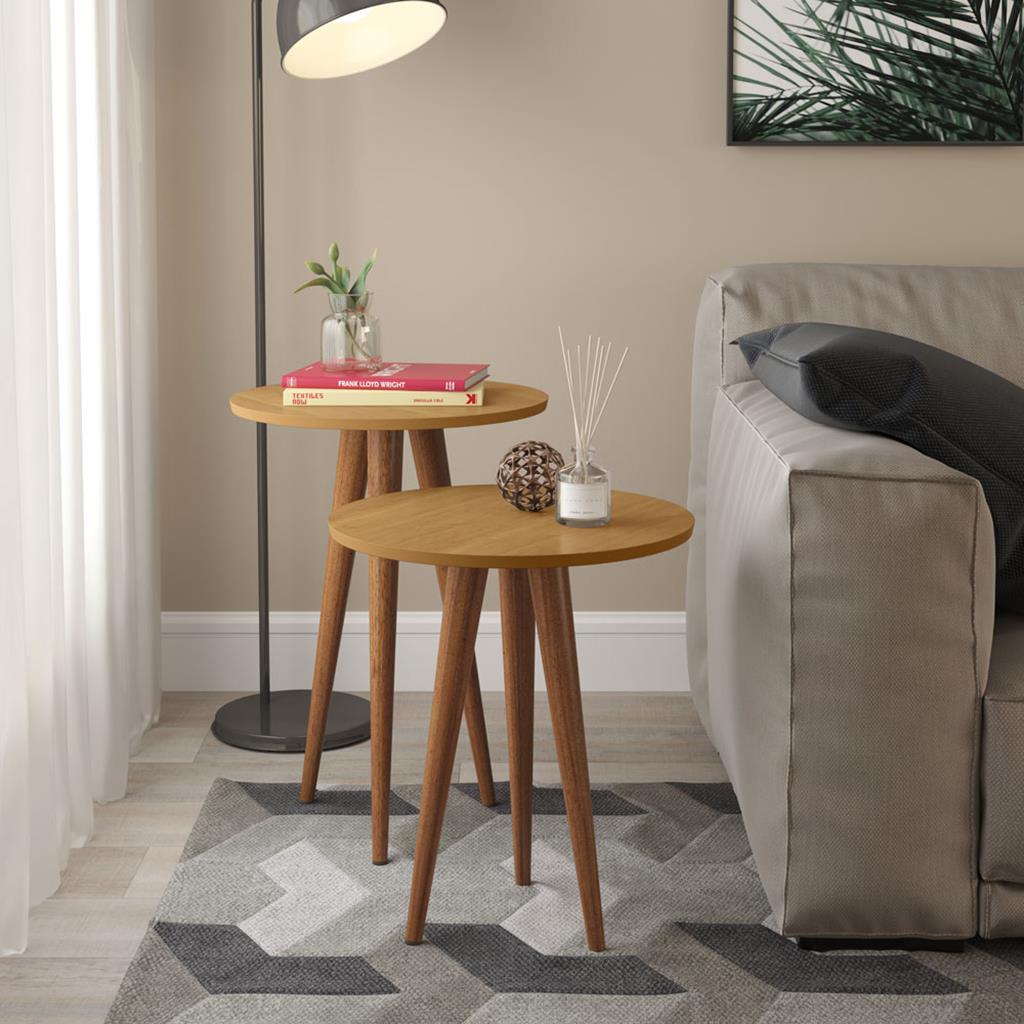 Conjunto Mesa Lateral Slim Patrimar