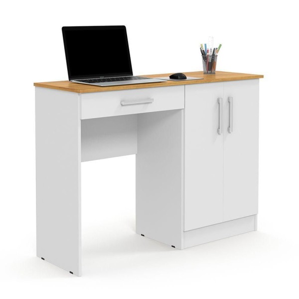 Encontraproduto.com.br - Mesa Computador Space Branco/cinamomo - Patrimar
