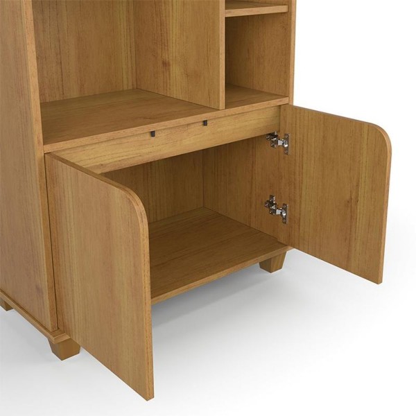 Encontraproduto.com.br - Livreiro Taurus Sala Escritório Com 2 Portas E Nichos Cinamomo Cinamomo
