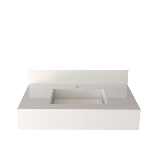 Encontraproduto.com.br - Bancada Blass Esculpida 100 Branco Bongut