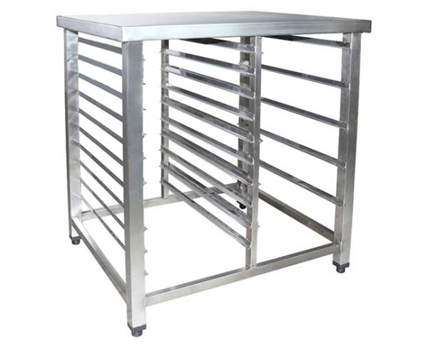 Encontraproduto.com.br - Mesa de Apoio P/ Forno Convector Inox 430 Mod. 7355 Imeca - Suporte p/ Bandeja e Cuba GN Tam 0,80x0,70x0,90