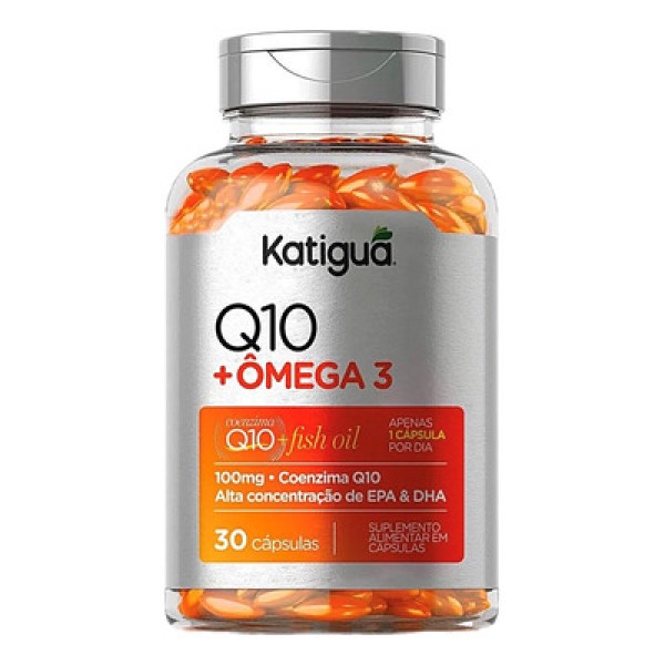 Encontraproduto.com.br - Coenzima Q10 com Ômega 3 (100mg) 30 Cápsulas - Katiguá