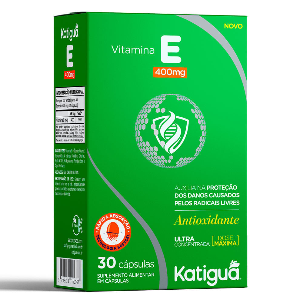 Vitamina E (400mg) 30 Cápsulas - Katiguá