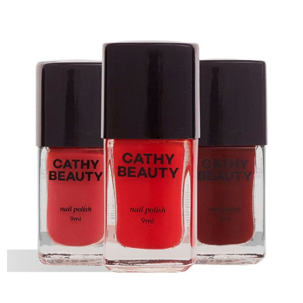 Encontraproduto.com.br - Kit Esmalte Cathy Beauty Electic Dreams Trio 3 Unidades de 9ml cada