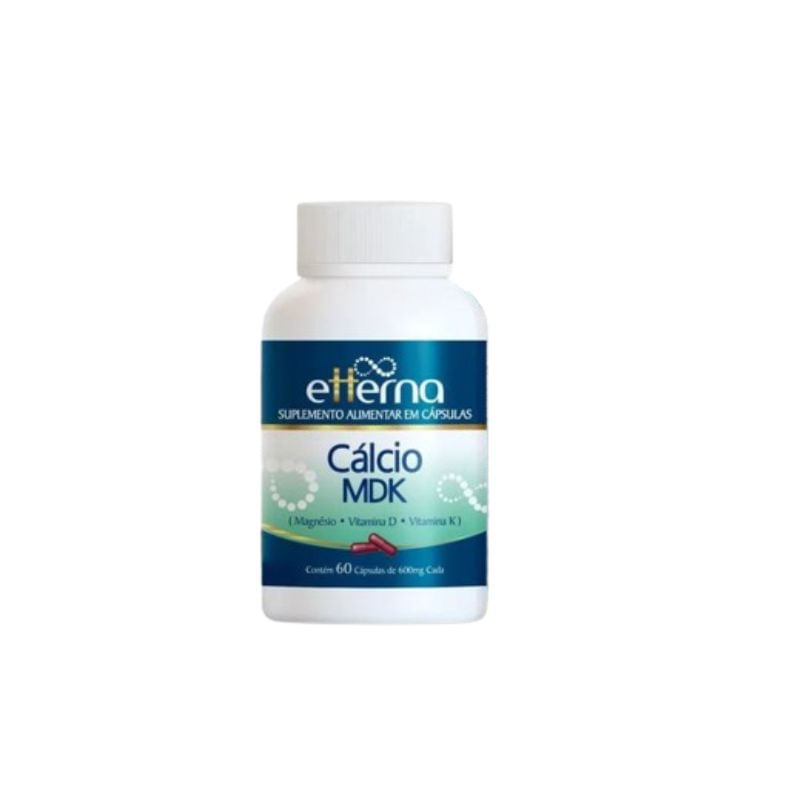 Encontraproduto.com.br - Etterna Cálcio MDK 600mg Com 60 Cápsulas