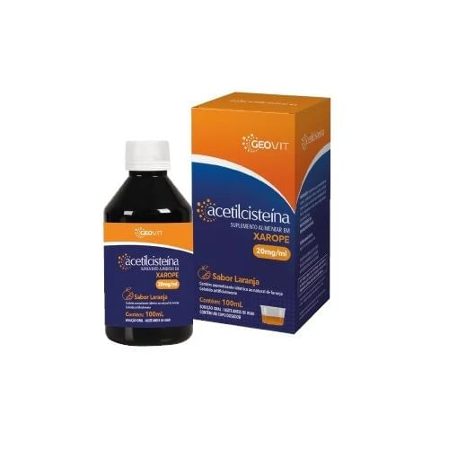 Encontraproduto.com.br - Acetilcisteína Xarope A2F Laranja com 100ml