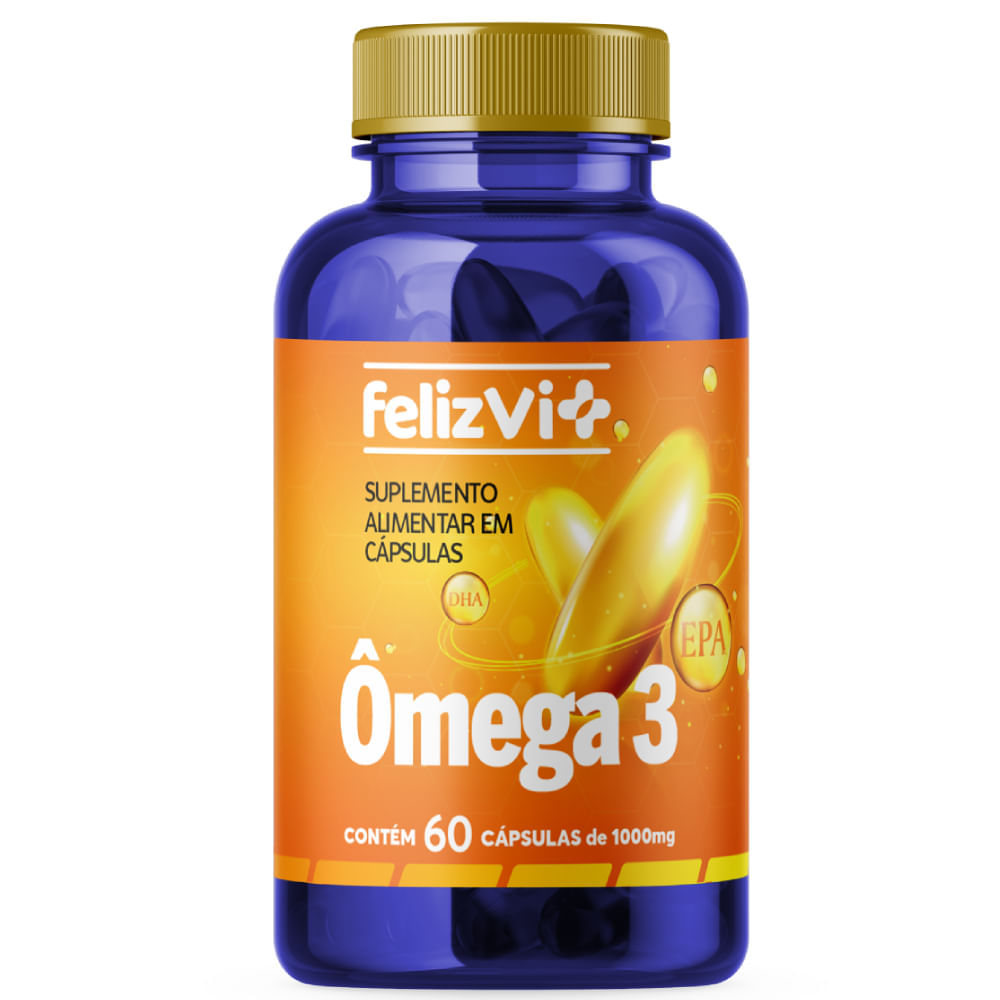 FelizVit Ômega 3 1000mg 60 Cápsulas