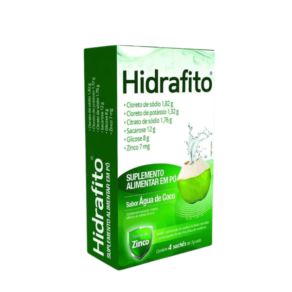 Encontraproduto.com.br - Suplemento Alimentar em Pó Sabor Coco 4 Sachês - Hidrafito