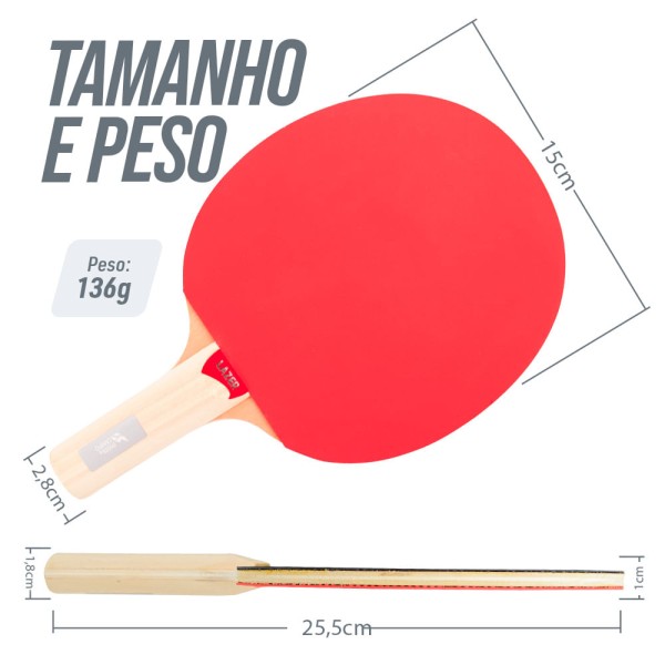 Encontraproduto.com.br - Raquete de tênis de mesa e ping pong Lazer da Pista E Campo