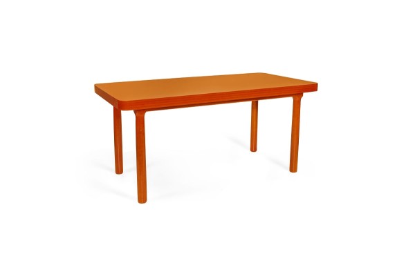 Mesa de Jantar Retangular 4 Lugares de Madeira 140x80 França Mel - Straub Web