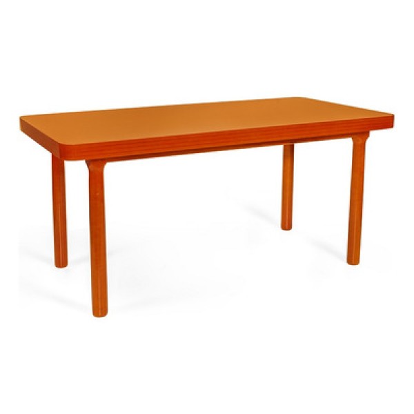 Encontraproduto.com.br - Mesa de Jantar Retangular 6 Lugares de Madeira 160x80 França Mel - Straub Web