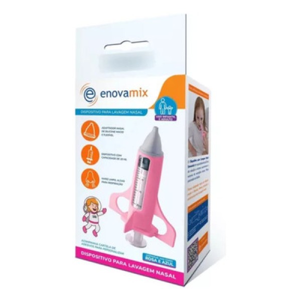 Dispositivo para Lavagem Nasal Enovamix Rosa 1 Unidade