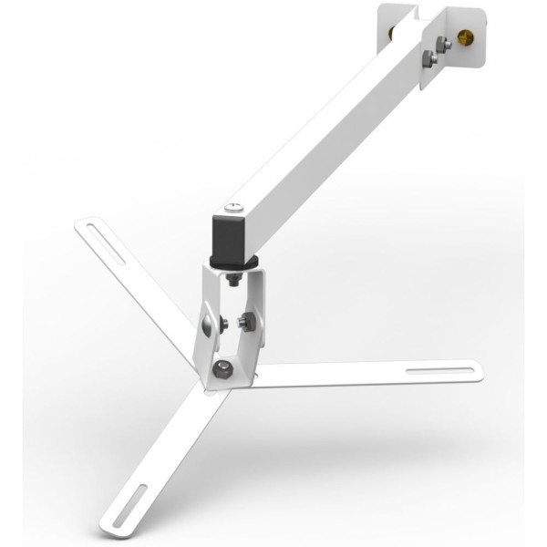 Encontraproduto.com.br - Suporte Projetor Datashow Mini Led Parede Braço 60 Cm - Branco