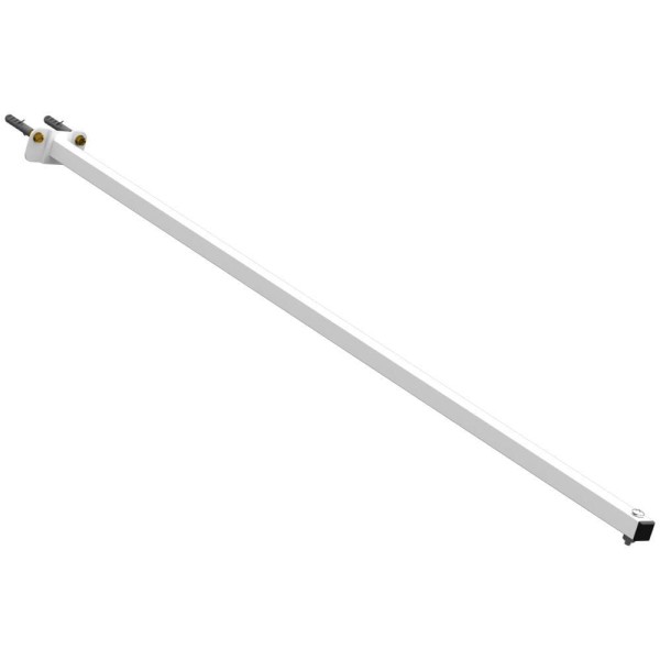 Encontraproduto.com.br - 10 Suportes Refletor Base Reta Braço 100 Cm 10 Cjts - Branco