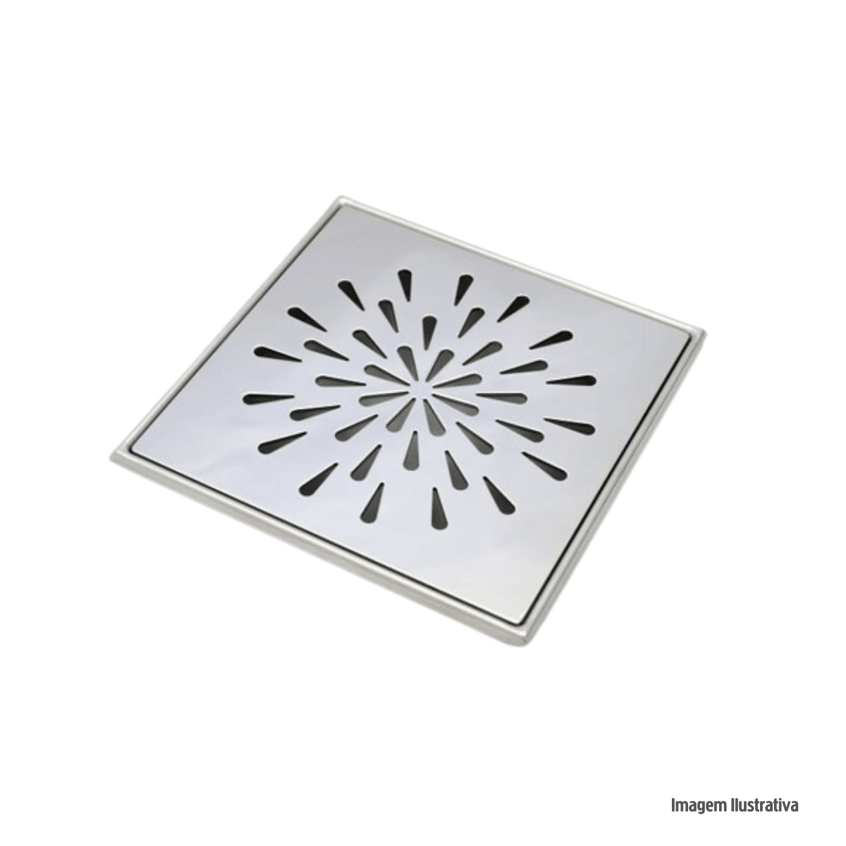 Encontraproduto.com.br - Grelha inox com base 15x15 gota invinox /ref:5003/1.c.