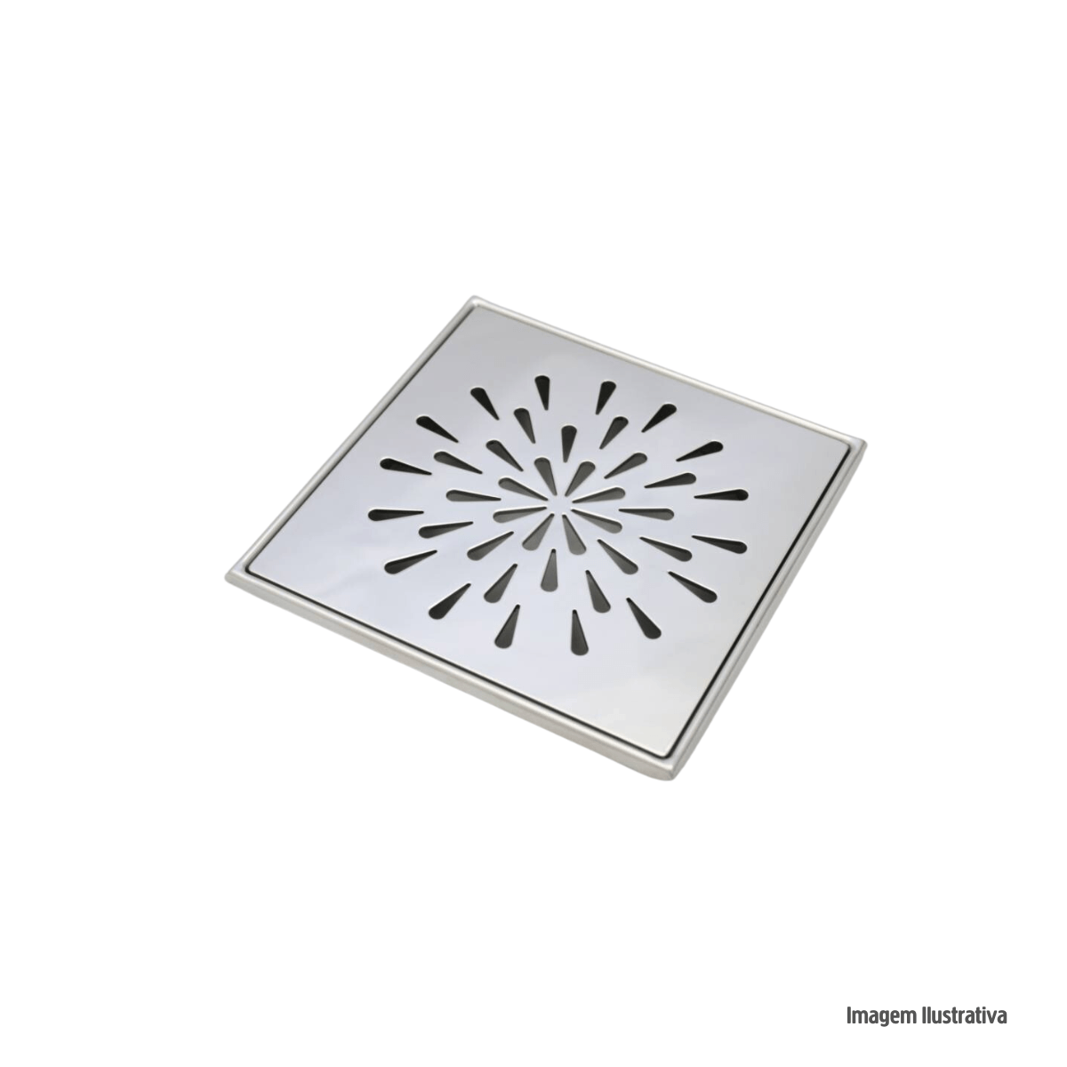 Encontraproduto.com.br - Grelha inox com base 10x10 gota invinox /ref:4024/1.c.