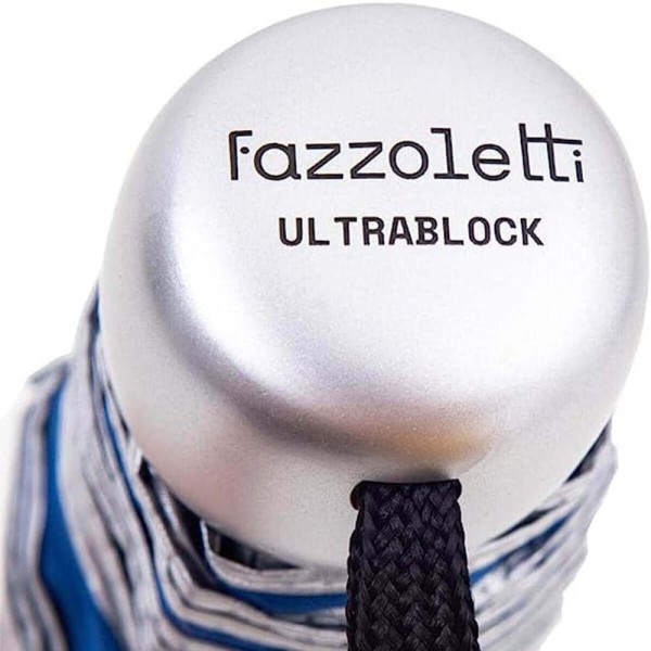 Encontraproduto.com.br - Mini Sombrinha 97cm Fazzoletti Guarda Chuva De Bolsa Automática Proteção Solar Ultrablock Cinza