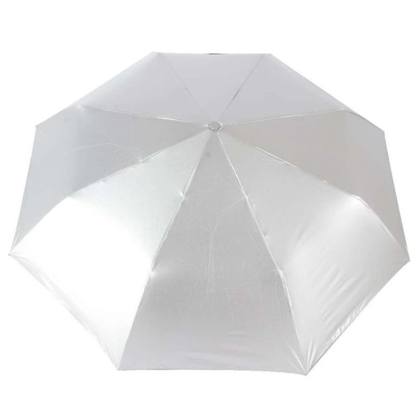 Encontraproduto.com.br - Mini Sombrinha 97cm Fazzoletti Guarda Chuva De Bolsa Automática Proteção Solar Ultrablock Cinza