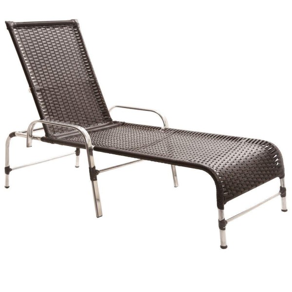 Encontraproduto.com.br - 2 Cadeiras Espreguiçadeiras E Mesa Confortável Para Piscina Tabaco