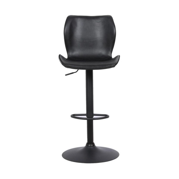 Encontraproduto.com.br - Kit 4 Banquetas Base em Aço Giratória Naboo Com Regulagem de Altura PU Preto G56 - Gran Belo
