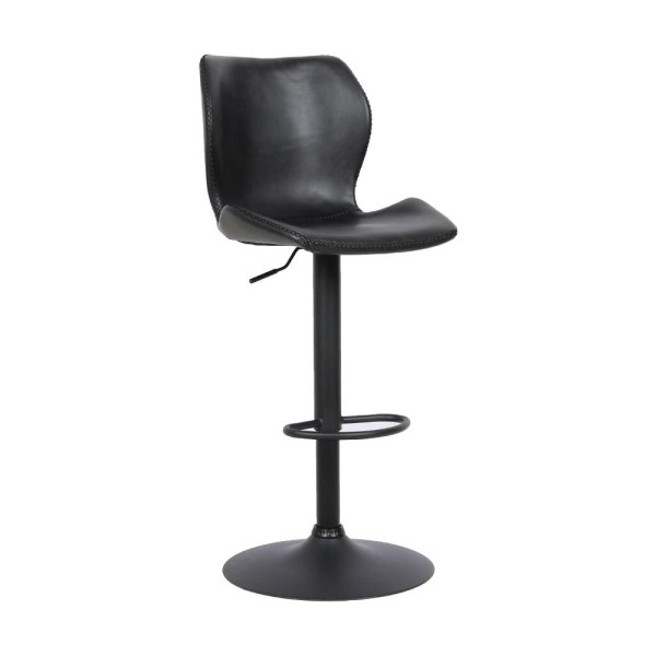 Encontraproduto.com.br - Kit 4 Banquetas Base em Aço Giratória Naboo Com Regulagem de Altura PU Preto G56 - Gran Belo