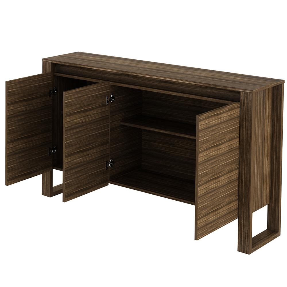 Encontraproduto.com.br - Balcão para Escritório Home Office ME4147 Nogal - Gran Belo