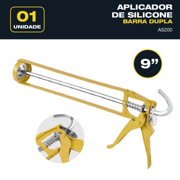 Encontraproduto.com.br - Aplicador De Silicone Oz Modelo As200 Tipo Armação