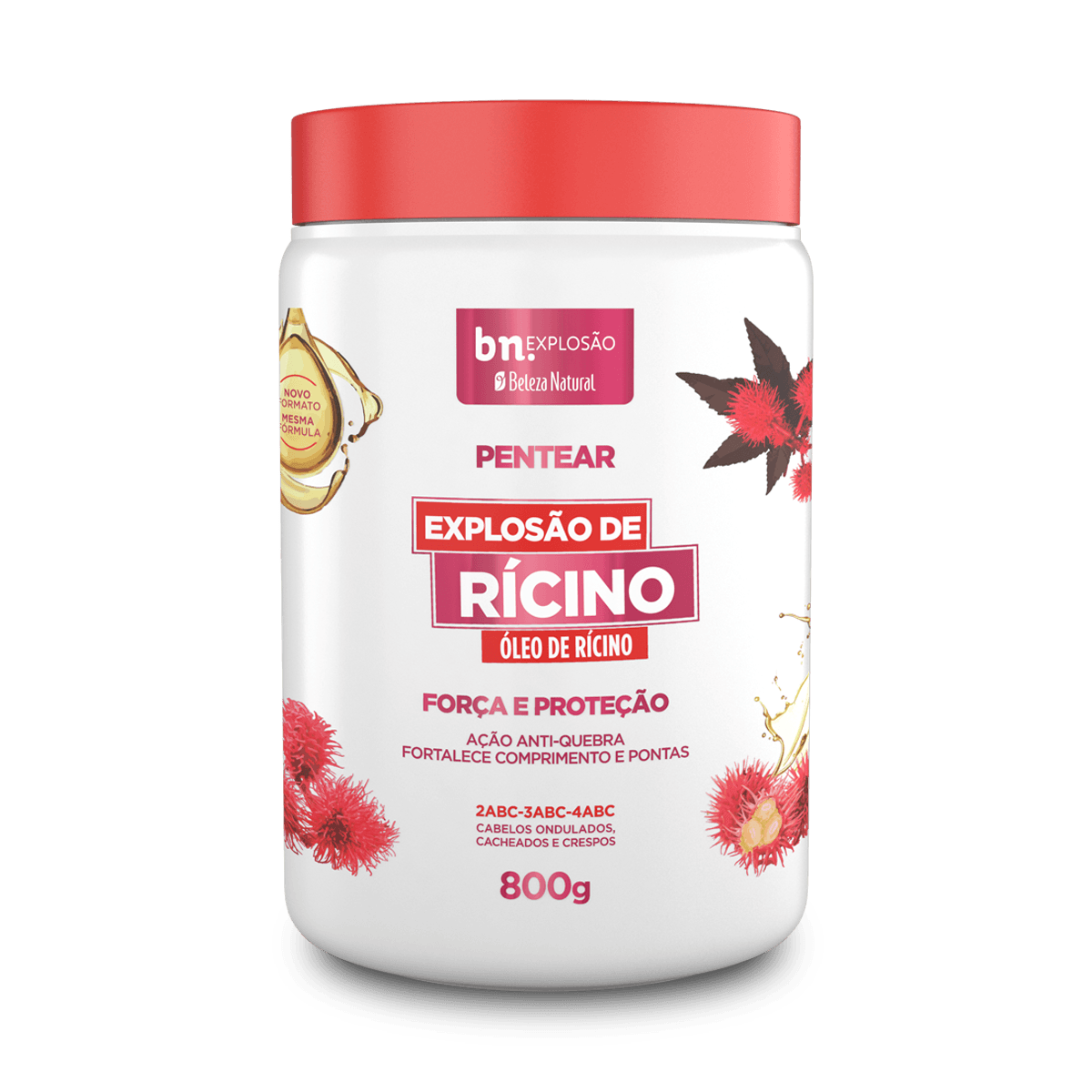 Creme de Pentear Explosão de Rícino 800g