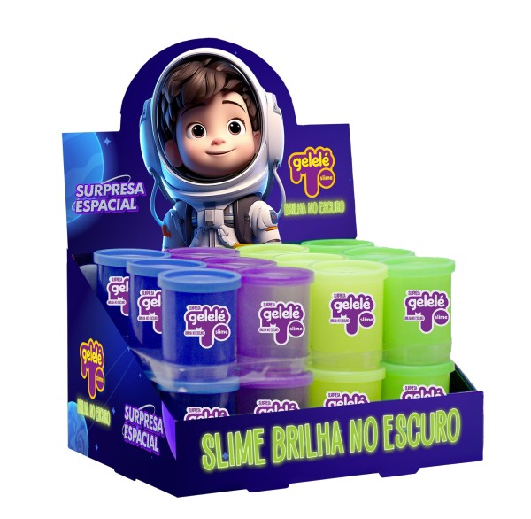 Encontraproduto.com.br - Brinquedo Gelele Slime Sortidos Brilha no Escuro 110g un