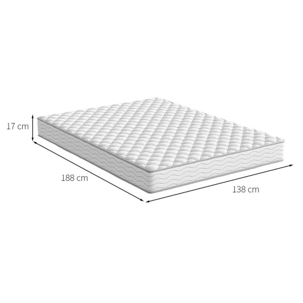 Encontraproduto.com.br - Colchão Casal Howie Espuma D45 (17x138x188) Branco
