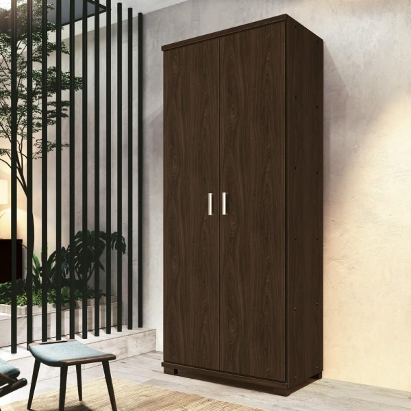Encontraproduto.com.br - Armário Multiuso 2 Portas 4 Prateleiras New F08 Nocciola - Mpozenato