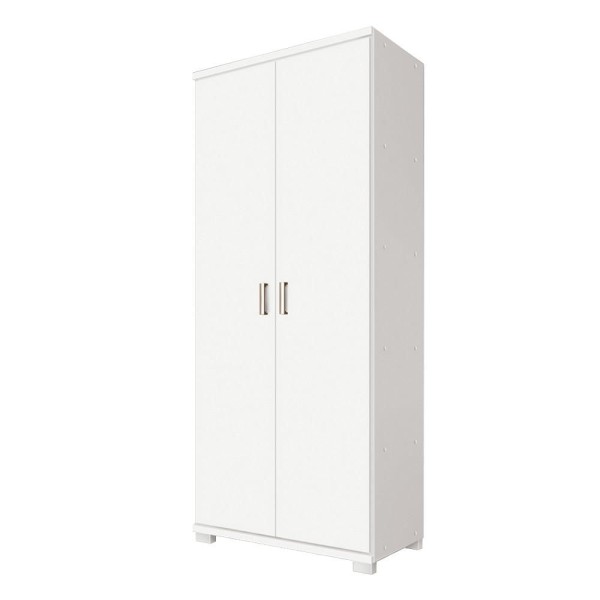 Encontraproduto.com.br - Armário Multiuso 2 Portas 4 Prateleiras New F08 Branco - Mpozenato