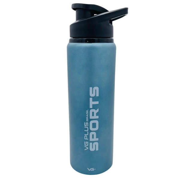 Encontraproduto.com.br - Garrafinha Squeeze Alumínio Brilhante com Trava 750ml Academia VG+