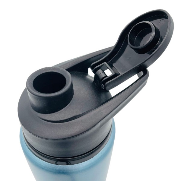 Encontraproduto.com.br - Garrafinha Squeeze Alumínio Brilhante com Trava 750ml Academia VG+